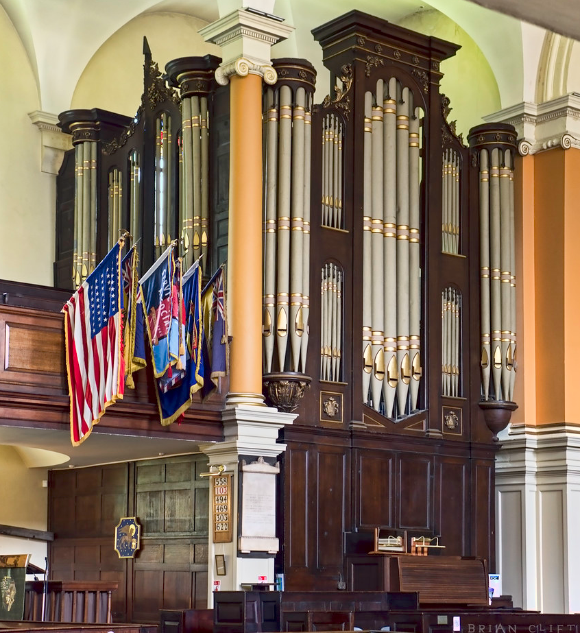 Orgue de l'église St Paul’s de Birmingham agrandi par Banfield en 1838